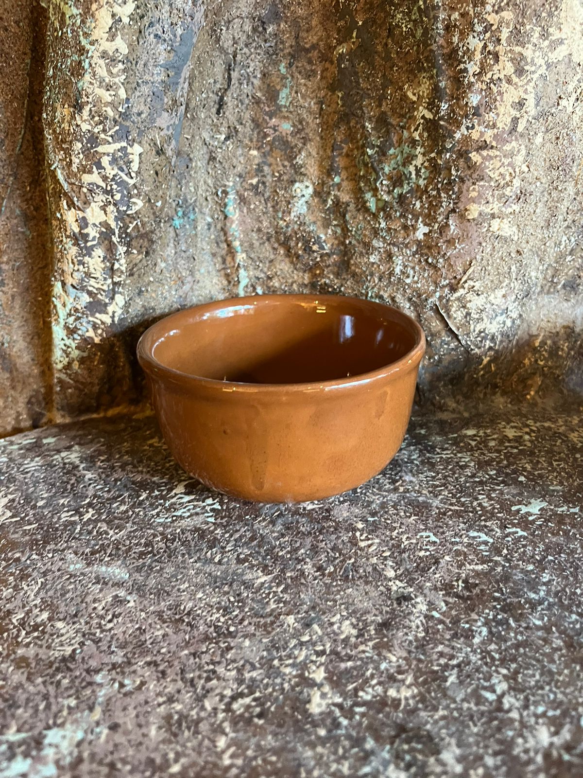 Bowl Pequeno de Cerâmica Esmaltado Marrom